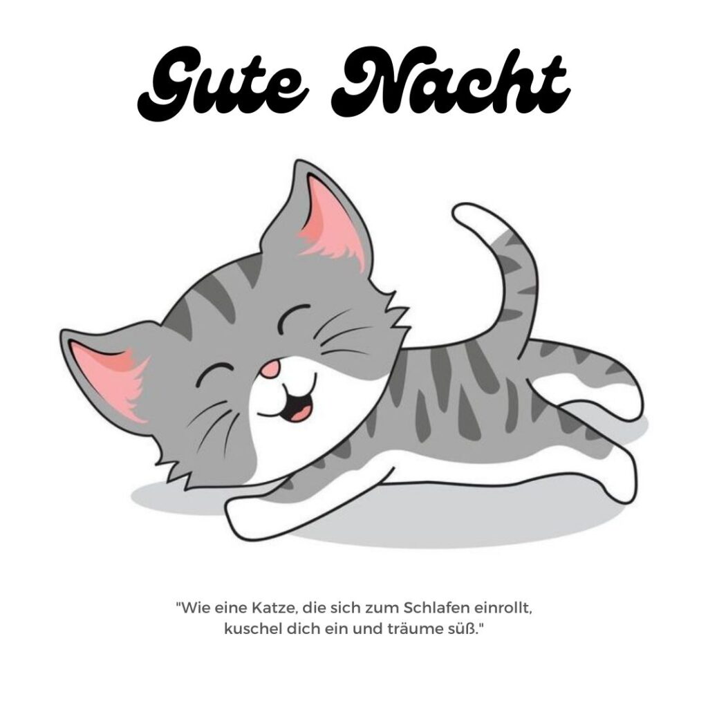 75+ Gute Nacht Bilder Katzen Miau sagt 