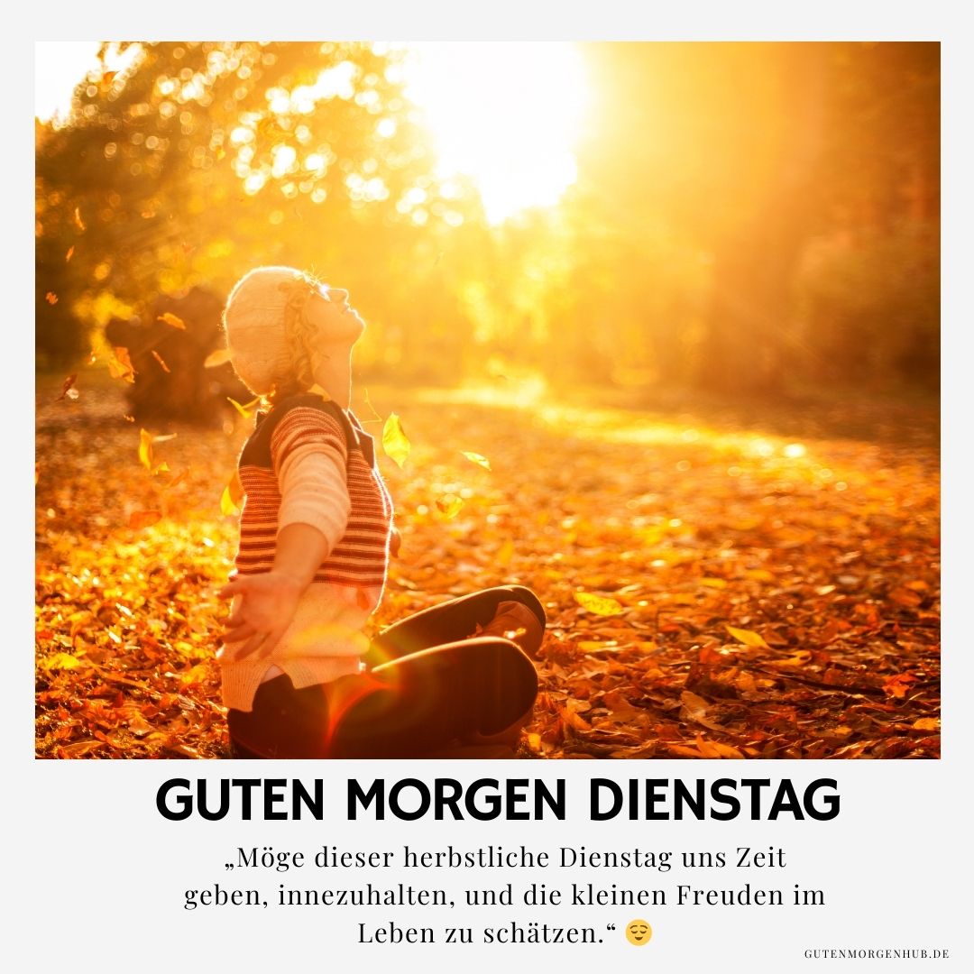 130+ Guten Morgen Dienstag Herbst: Botschaften, Sprüche 4 Guten Morgen Dienstag Herbst