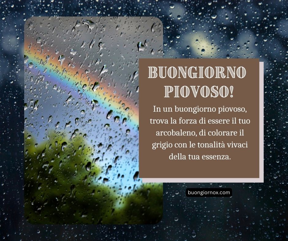 buongiorno piovoso immagini