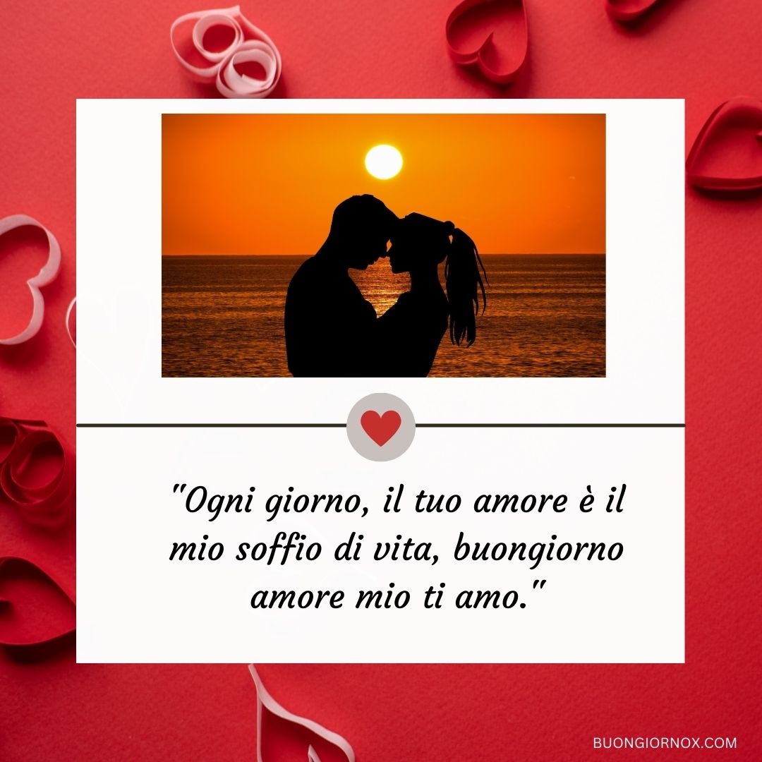 immagine buongiorno amore mio