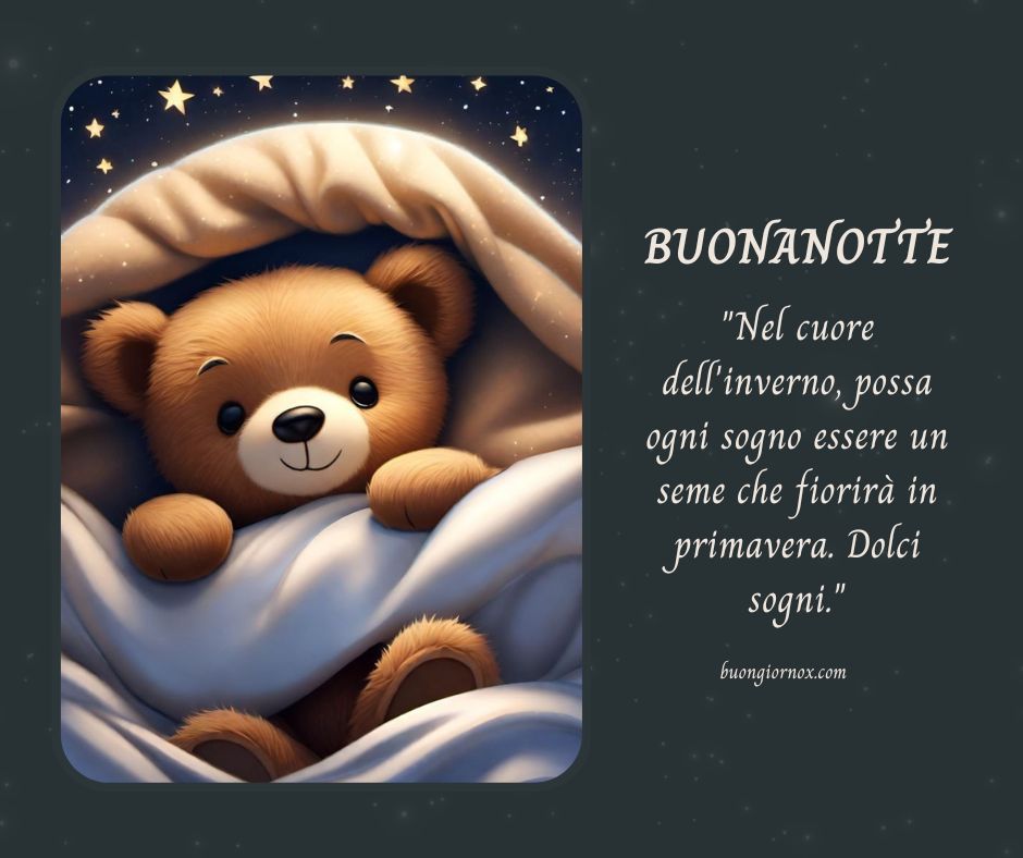 100 immagini buonanotte invernali