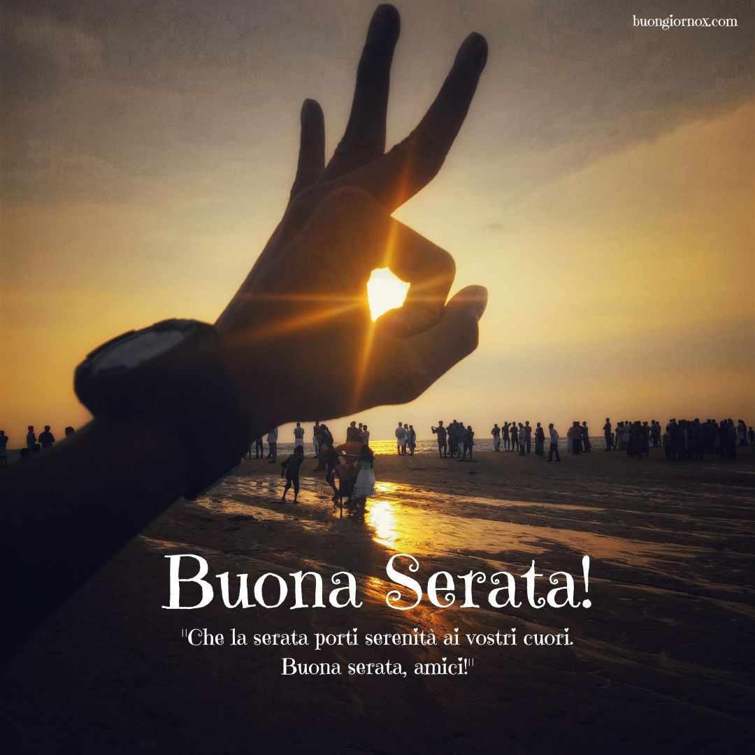 Auguri per una serata tranquilla tra amici