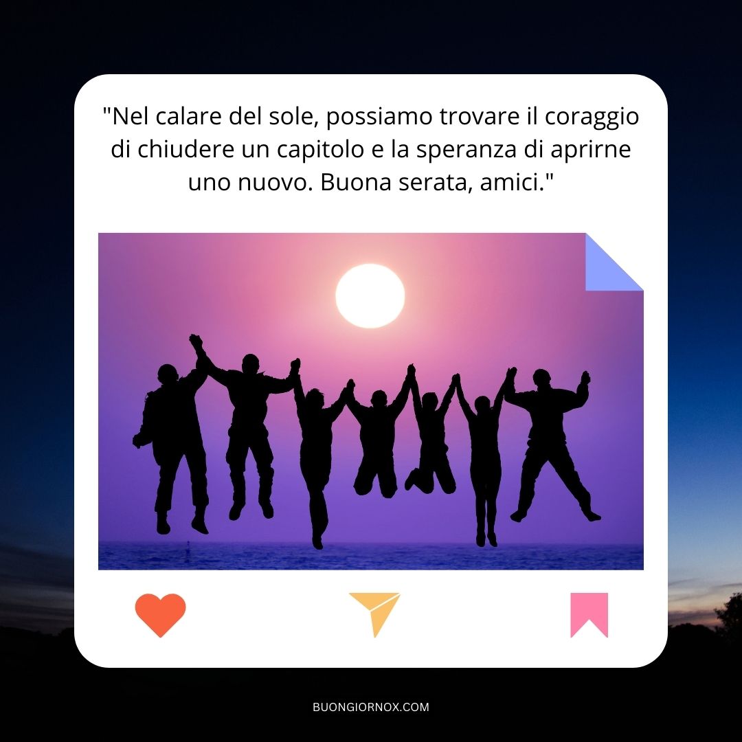 Frasi di cuore per una buona serata tra amici