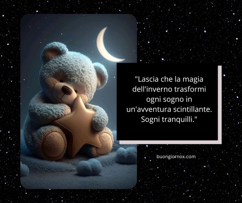 Immagini di buonanotte invernali 2023