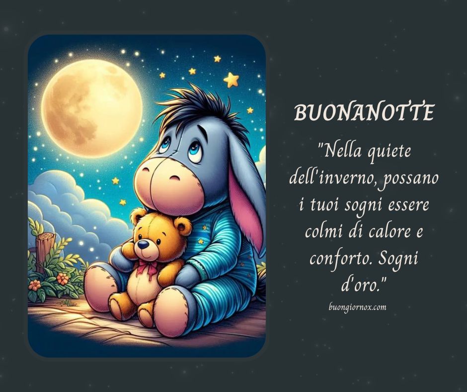 Immagini di buonanotte invernali per un domani
