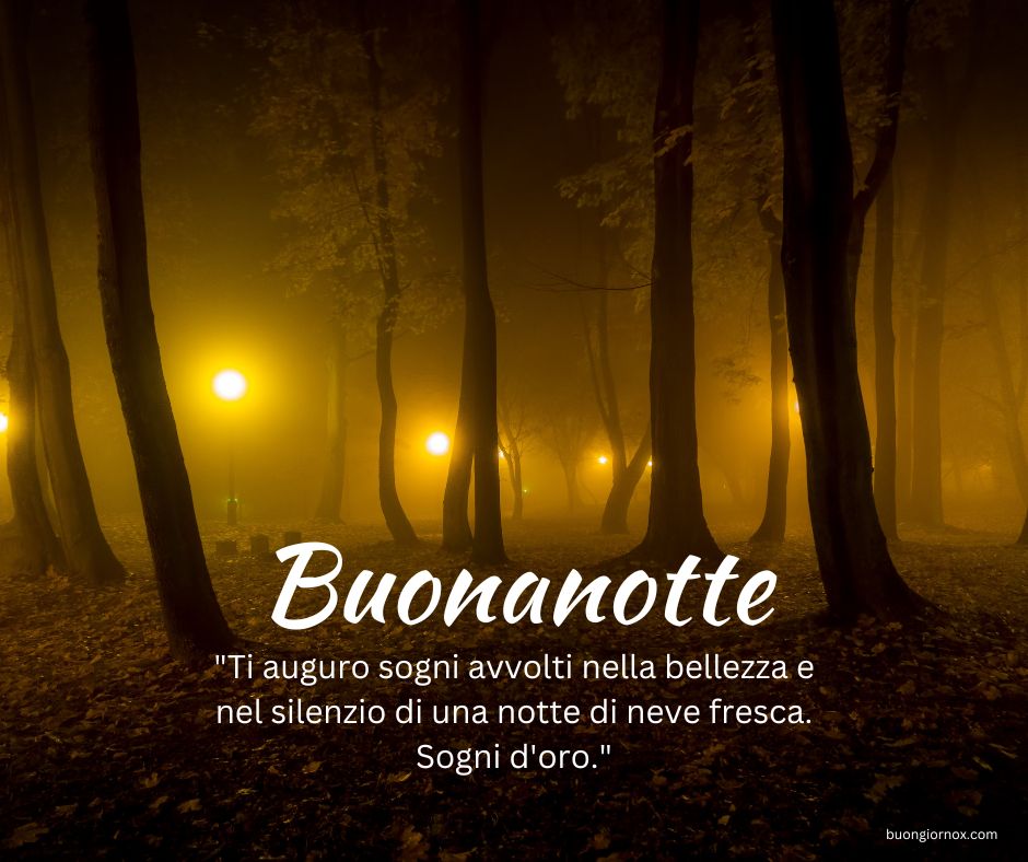 Immagini invernali accoglienti per la buonanotte