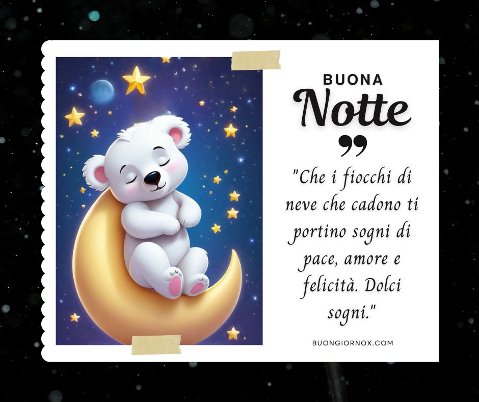 Nuove immagini invernali per la buonanotte 2024