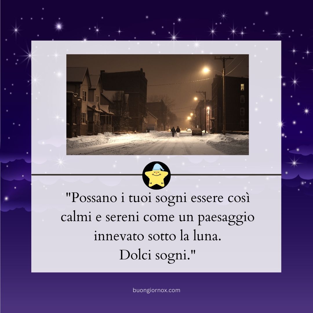 buonanotte a domani immagini invernali