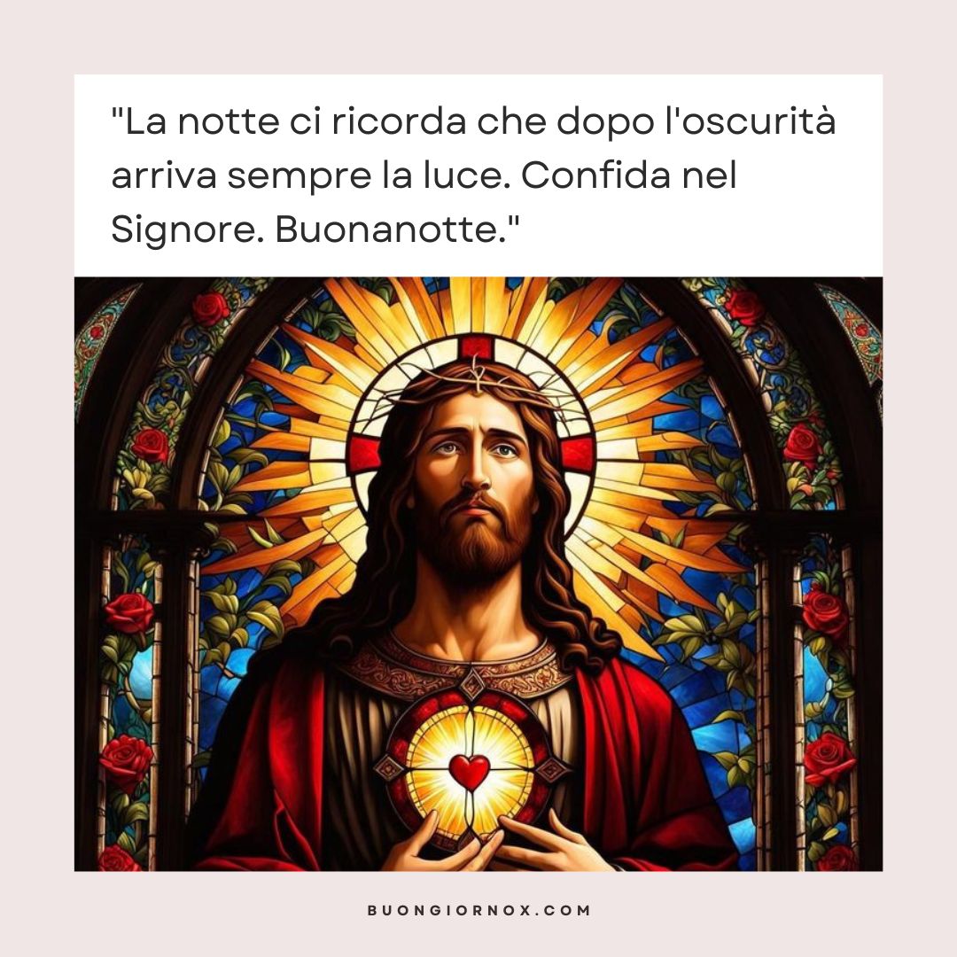 buonanotte con immagini e frasi religiose