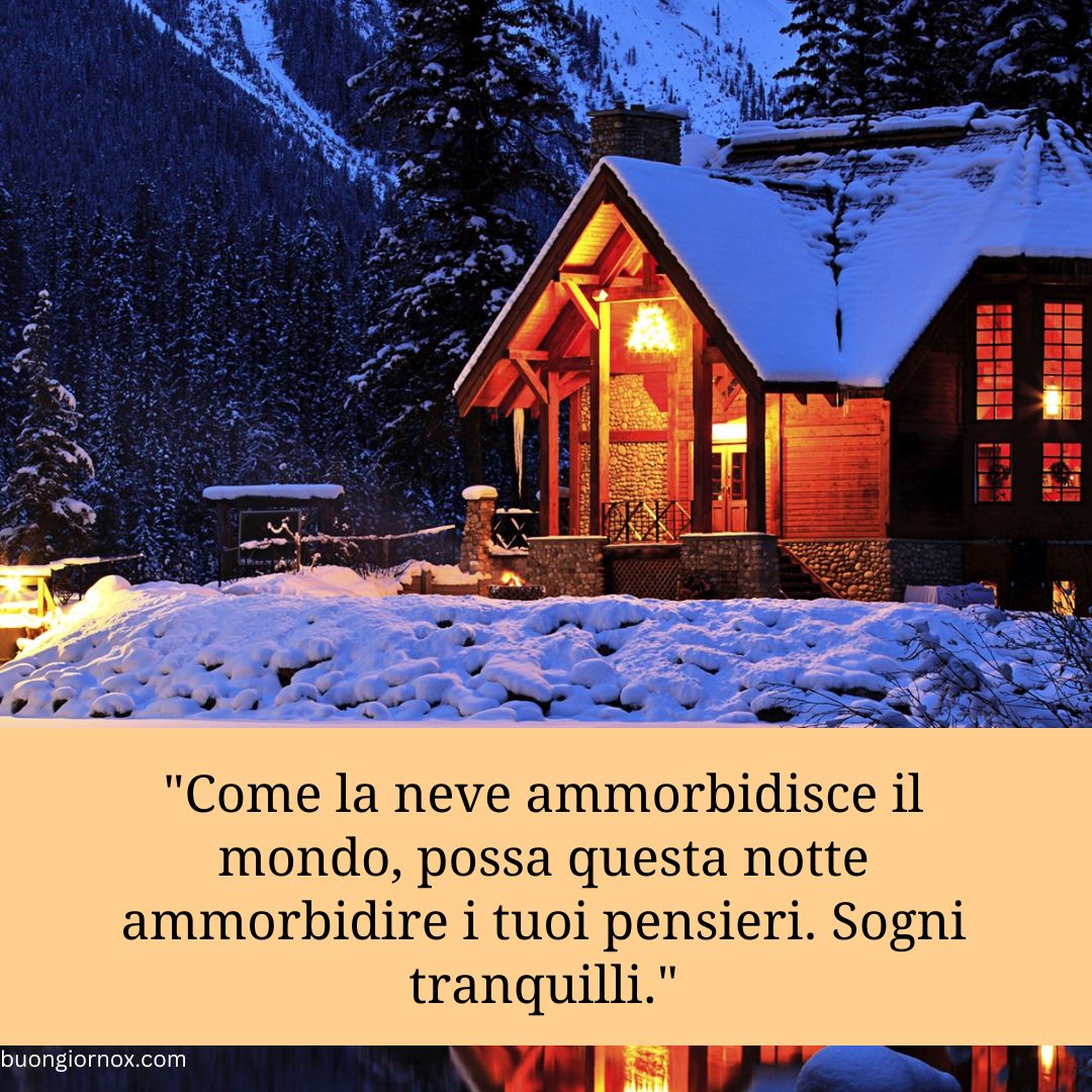 buonanotte immagini invernali bellissime