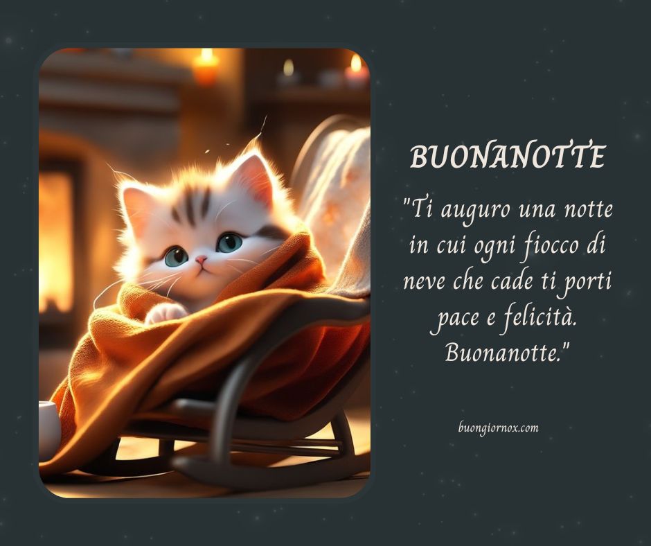 buonanotte immagini inverno