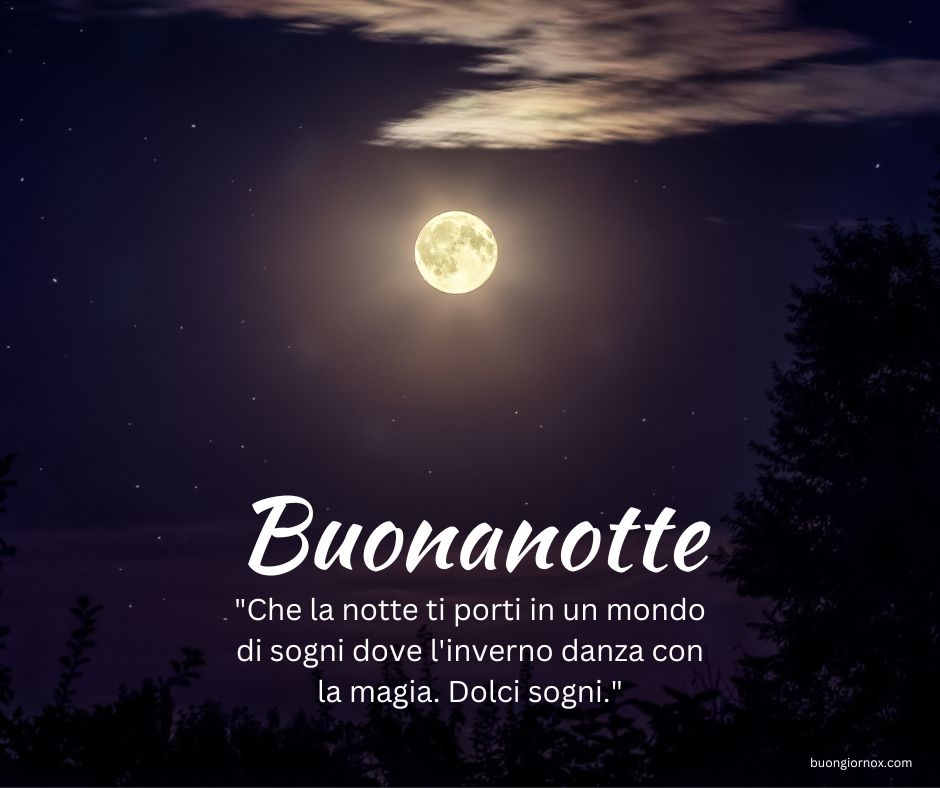 buonanotte immagini nuove 2024 invernali
