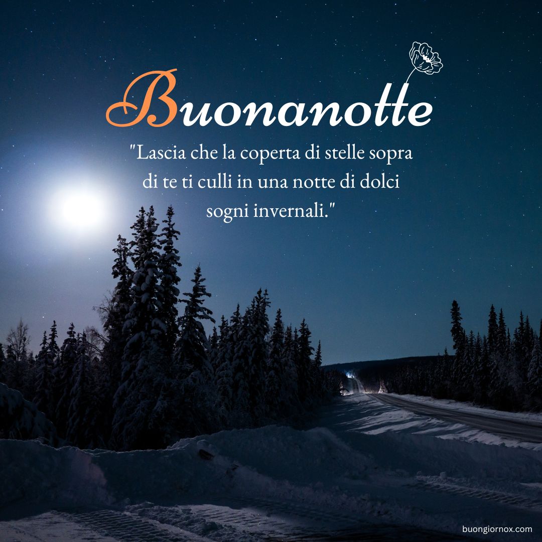 immagini buonanotte invernali 2024 gratis