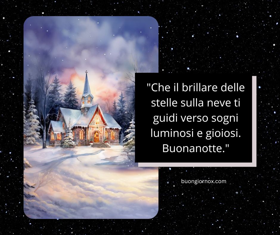 immagini buonanotte invernali a domani