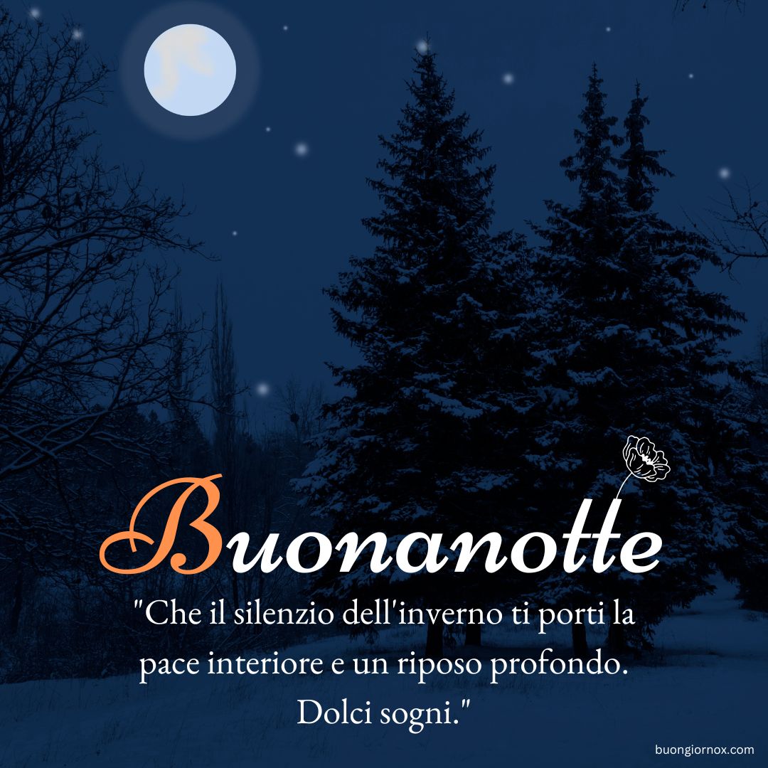 immagini buonanotte invernali bellissime