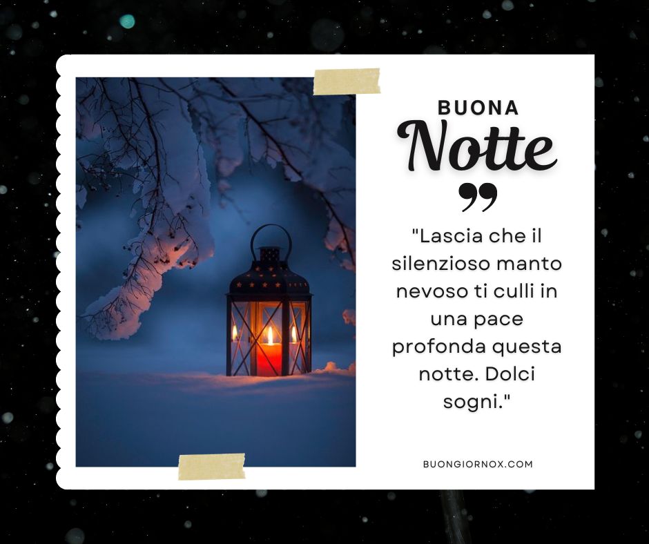 immagini buonanotte invernali nuove 2023