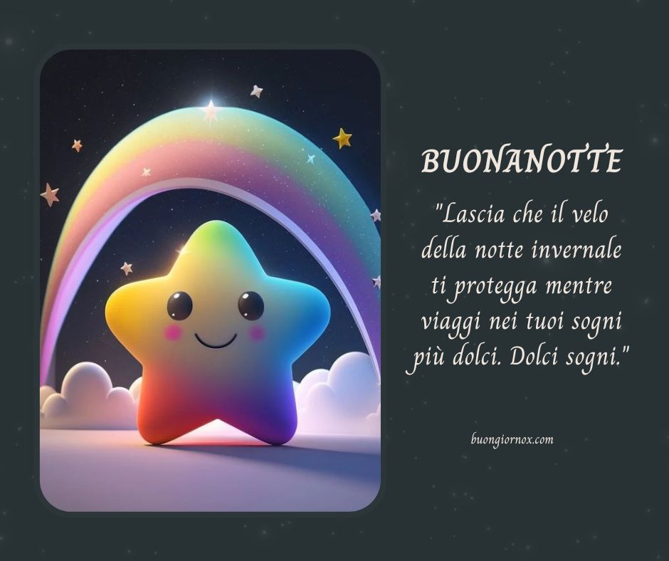 immagini buonanotte invernali nuove 2024 gratis