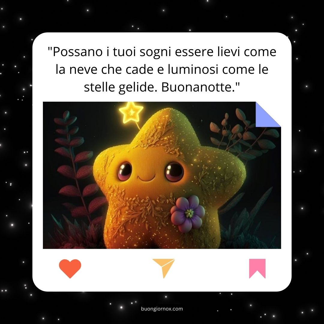 immagini buonanotte invernali per whatsapp