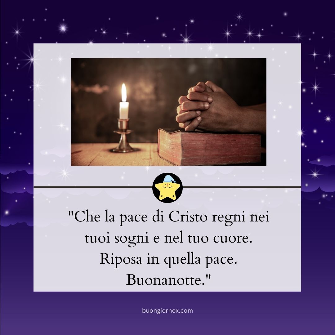 immagini di buonanotte con frasi religiose