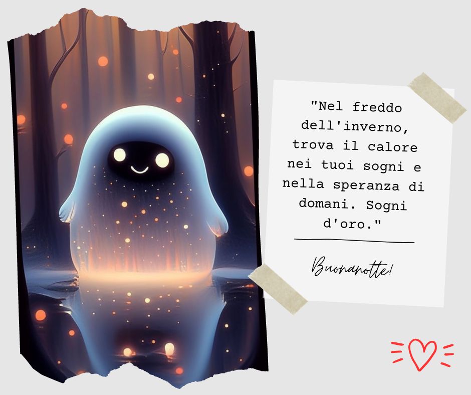 immagini di buonanotte d'inverno