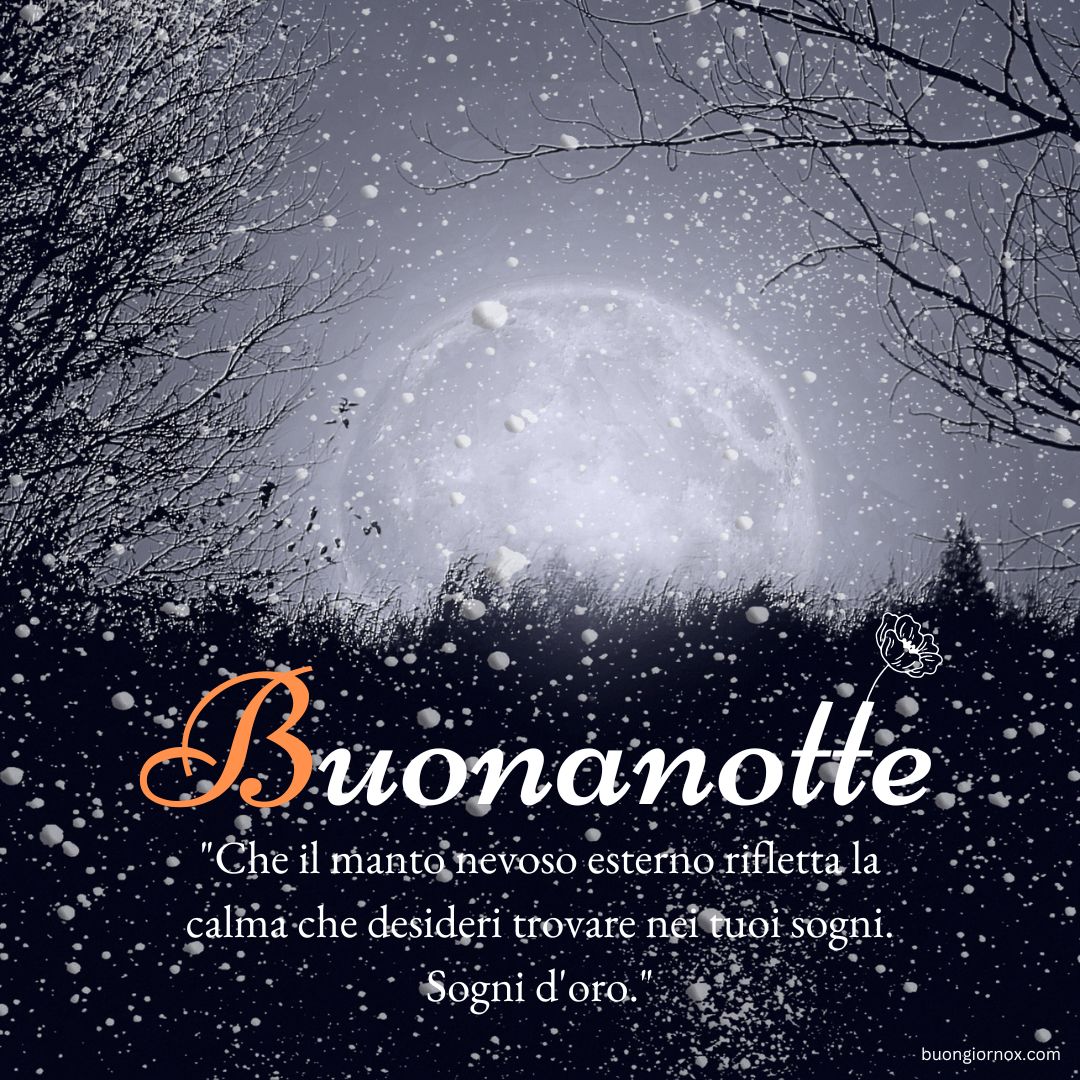 immagini di buonanotte invernali nuove
