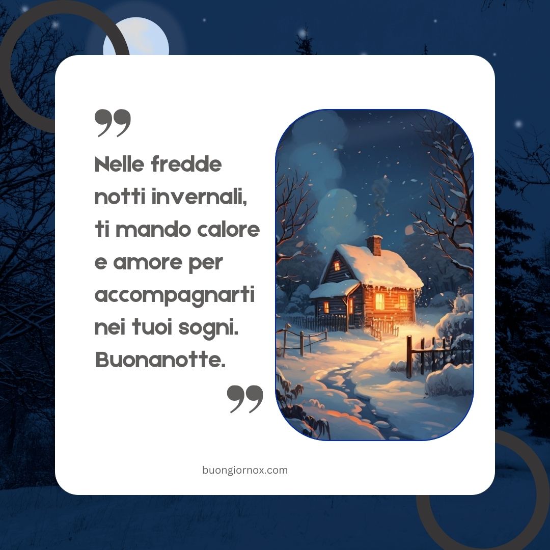 nuovissime immagini buonanotte invernali