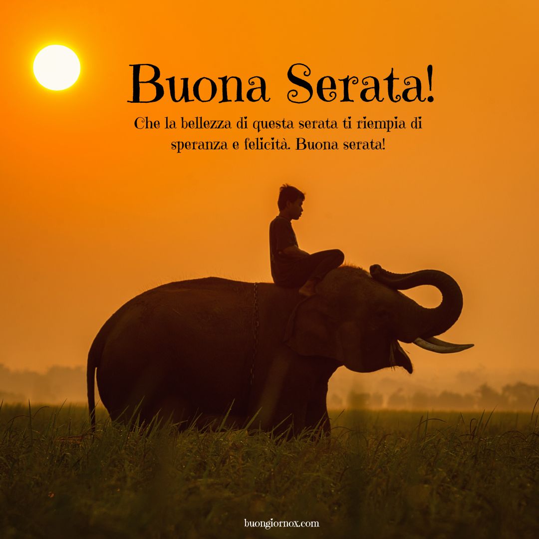 tramonto buona serata immagini