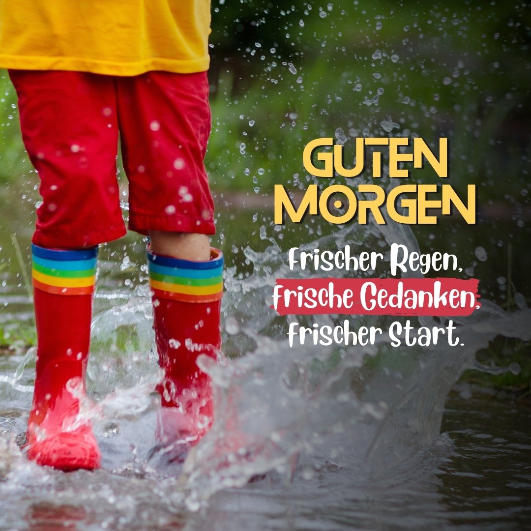 100+ Guten Regen Bildern, Sprüchen und Grüßen